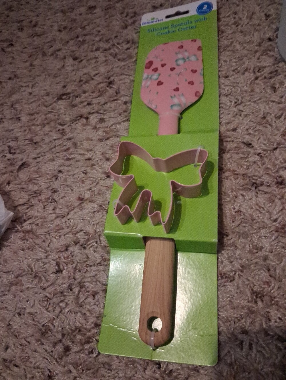 NIP Easter Silicone Spatula & Cookie Cutter Set